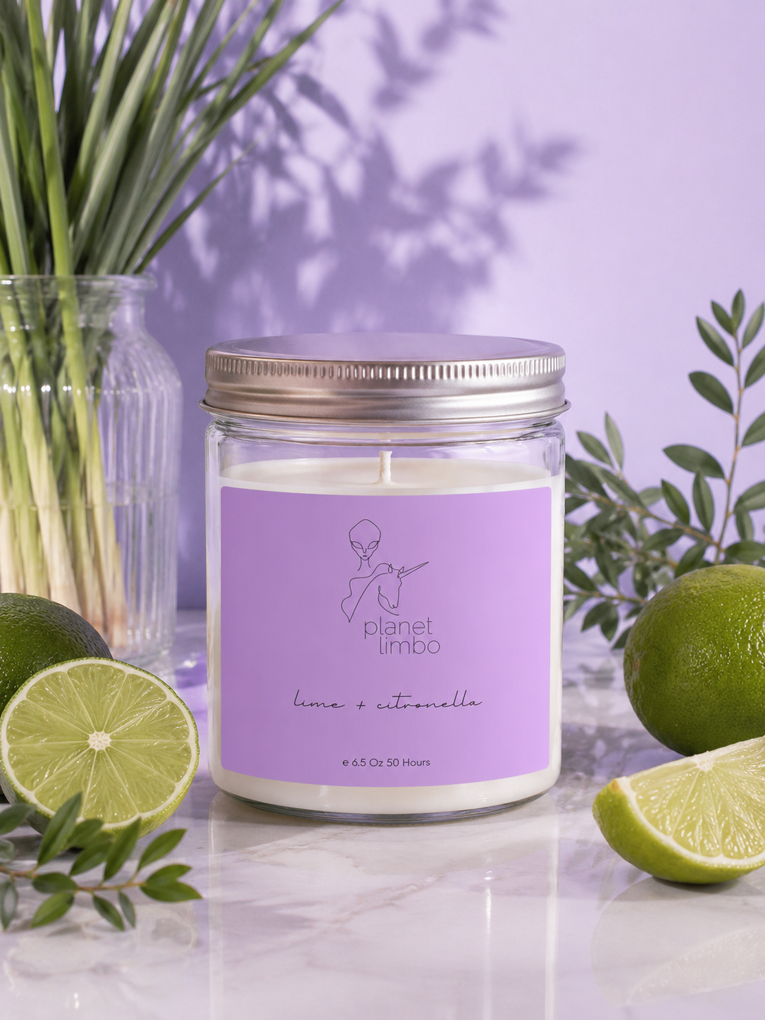 'Lime + Citronella' Soy Candle