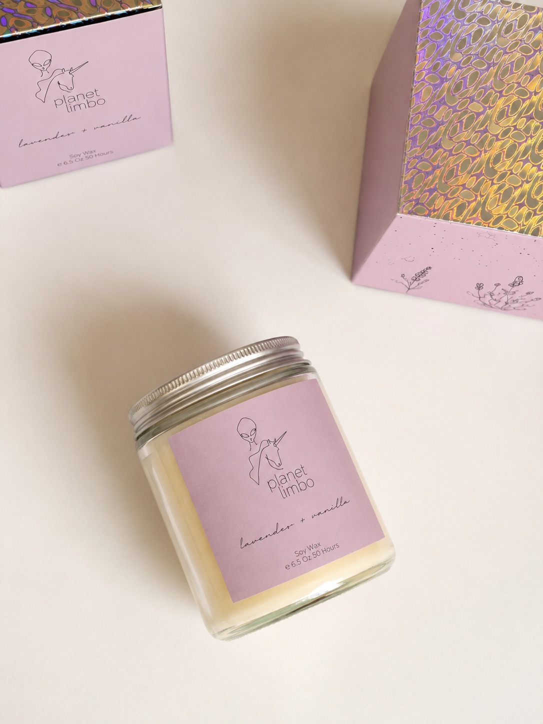 'Lavender + Vanilla' Soy Candle
