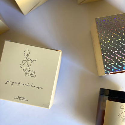 'gingerbread house' soy candle