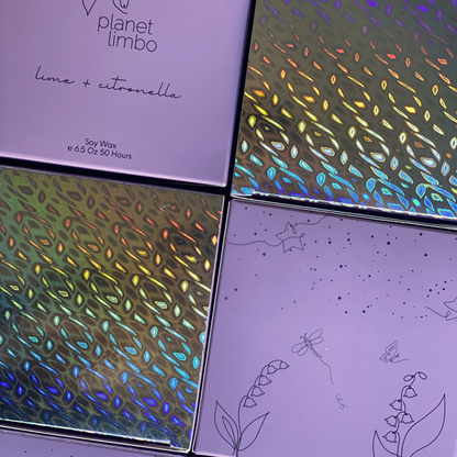 'lime + citronella' soy candle