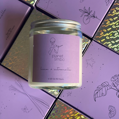 'lime + citronella' soy candle