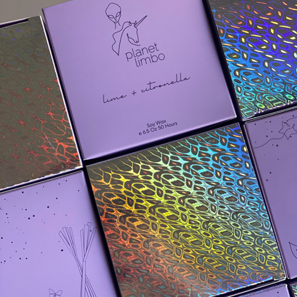 'lime + citronella' soy candle