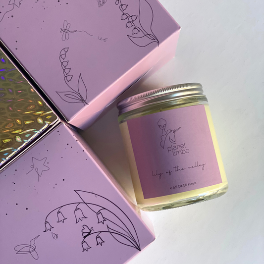 'lily of the valley' soy candle