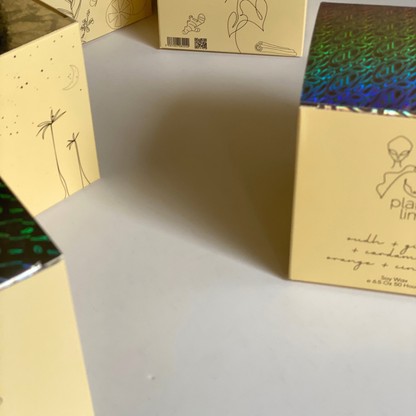 'oudh + ginger + cardamom + orange + cinnamon' soy candle