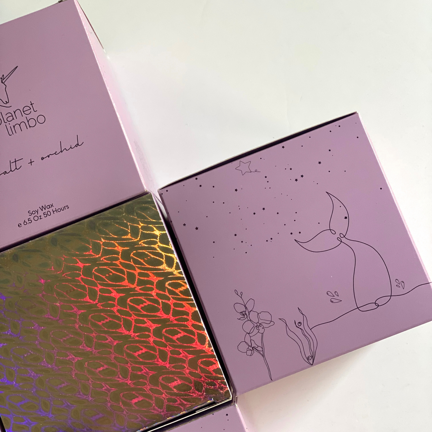 'sea salt + orchid' soy candle